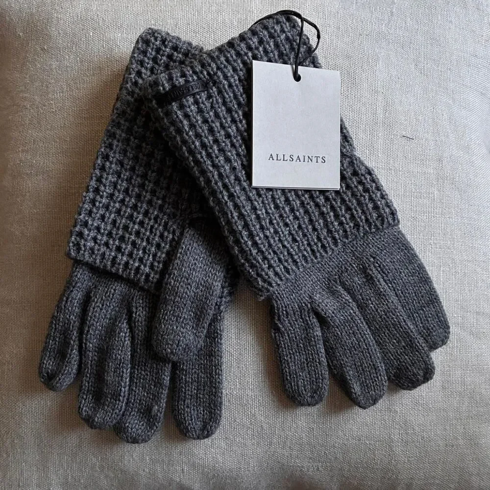 Allsaints Women's Grey Gloves